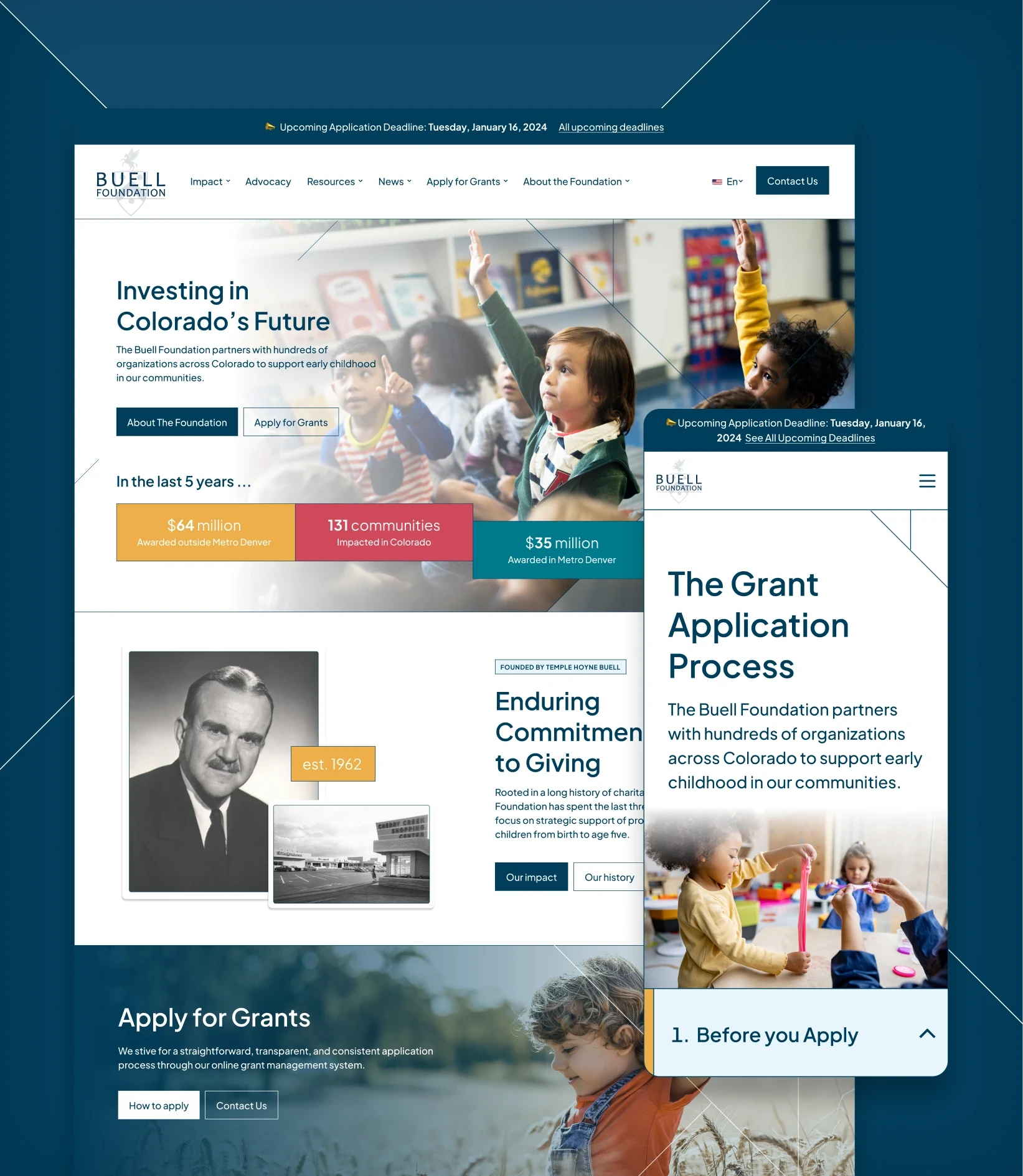 The Buell Foundation website